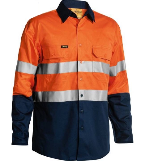 Picture of Bisley, Taped Hi Vis Cool Lightweight Shirt (4x Pack)